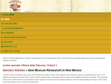 Tablet Screenshot of garciaskitchen.com